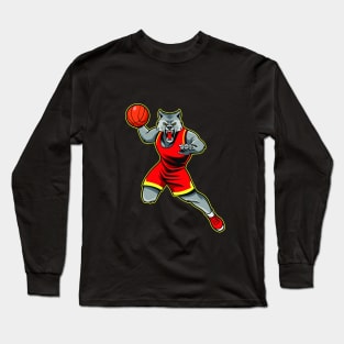 Wolf Basketball Long Sleeve T-Shirt